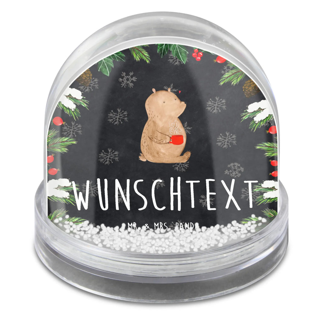 Personalisierte Schneekugel Bär Kaffee Personalisierte Schneekugel, Personalisierte Schüttelkugel, Personalisierte  Wunderkugel, Bär, Teddy, Teddybär, Kaffee, Coffee, Bären, guten Morgen, Morgenroutine, Welt erobern, Welt retten, Motivation