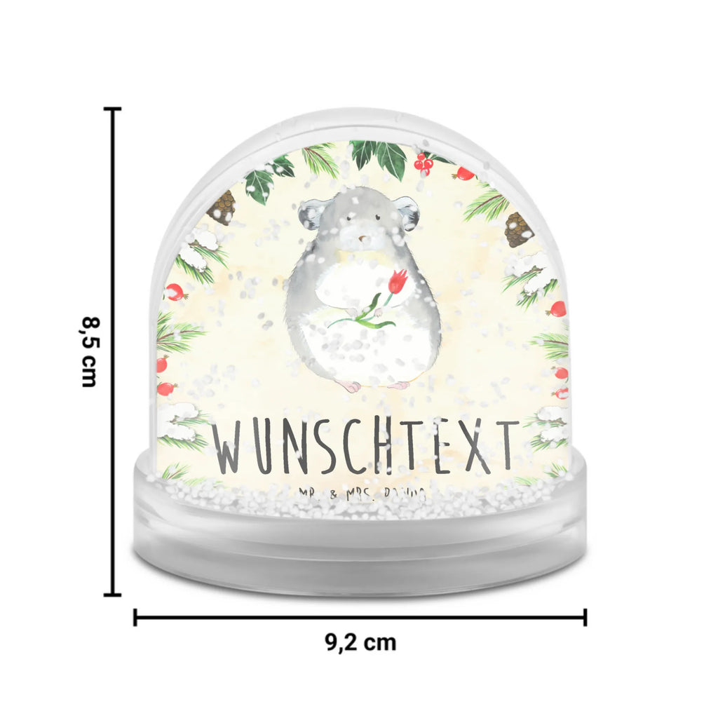 Personalisierte Schneekugel Chinchilla Blume Personalisierte Schneekugel, Personalisierte Schüttelkugel, Personalisierte  Wunderkugel, Tiermotive, Gute Laune, lustige Sprüche, Tiere, Chinchilla, Chinchillas, Liebeskummer, Kummer, Depressionen, traurig sein, Chaos, Glücklichsein, Büro, Büroalltag