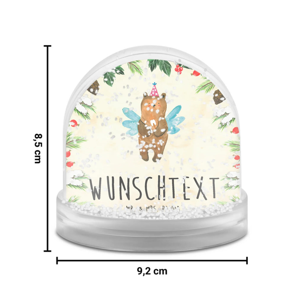 Personalisierte Schneekugel Bär Zahnfee Personalisierte Schneekugel, Personalisierte Schüttelkugel, Personalisierte  Wunderkugel, Bär, Teddy, Teddybär, Zahnfee, Fee, Milchzahn, Erster Zahn