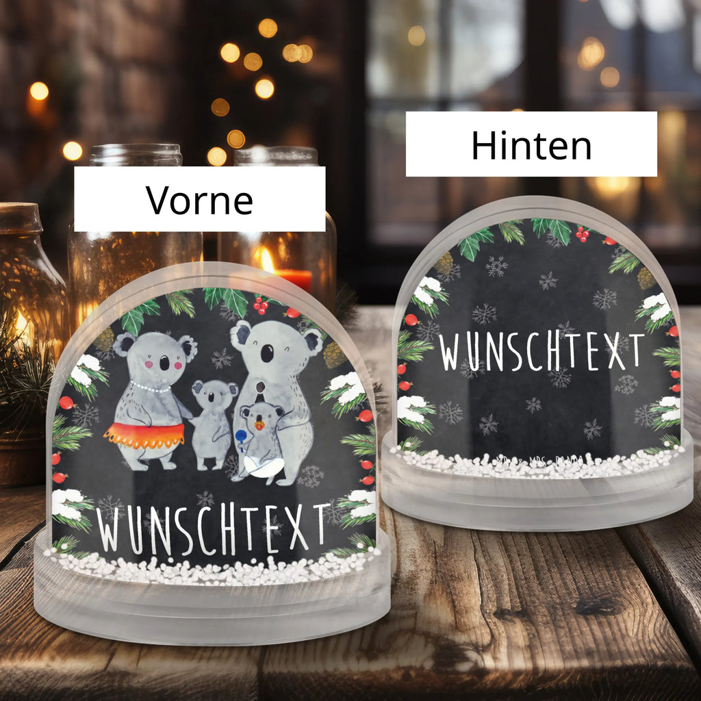 Personalisierte Schneekugel Koala Familie Personalisierte Schneekugel, Personalisierte Schüttelkugel, Personalisierte  Wunderkugel, Familie, Vatertag, Muttertag, Bruder, Schwester, Mama, Papa, Oma, Opa, Koala, Koalas, Family, Kinder, Geschwister, Familienleben