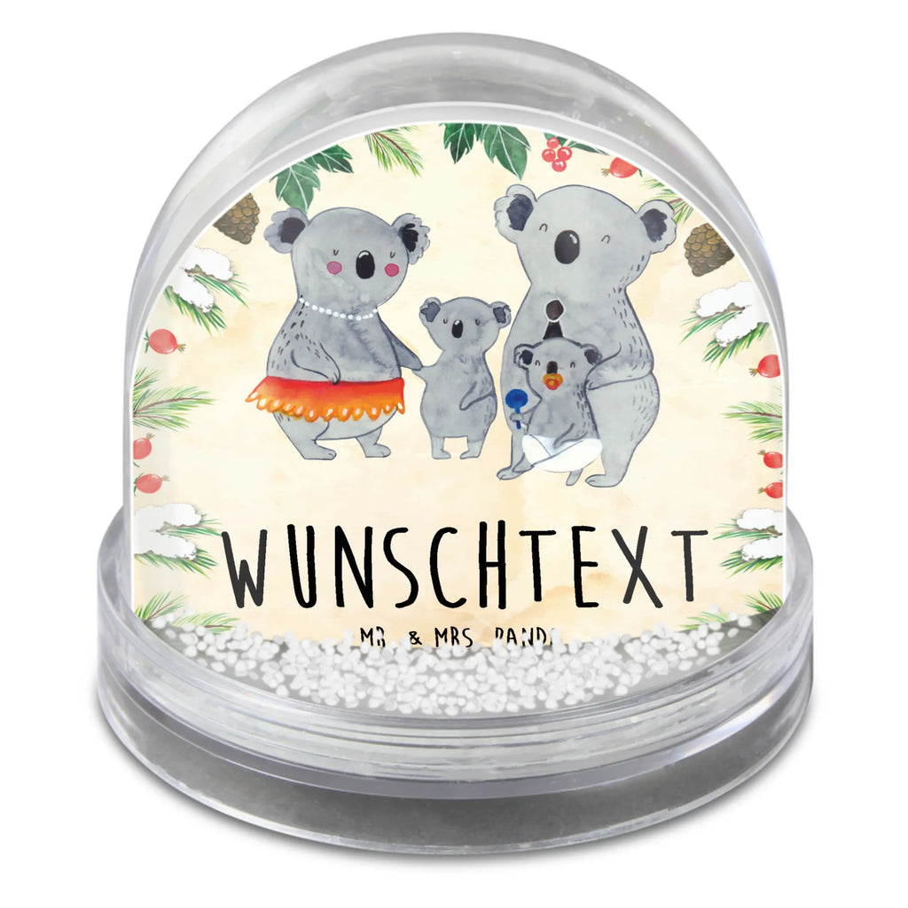 Personalisierte Schneekugel Koala Familie Personalisierte Schneekugel, Personalisierte Schüttelkugel, Personalisierte  Wunderkugel, Familie, Vatertag, Muttertag, Bruder, Schwester, Mama, Papa, Oma, Opa, Koala, Koalas, Family, Kinder, Geschwister, Familienleben