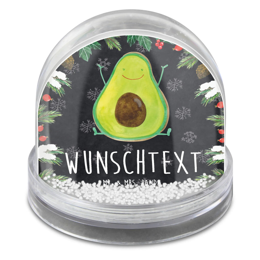 Personalisierte Schneekugel Avocado Glücklich Personalisierte Schneekugel, Personalisierte Schüttelkugel, Personalisierte  Wunderkugel, Avocado, Veggie, Vegan, Gesund, Chaos