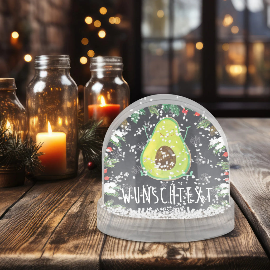 Personalisierte Schneekugel Avocado Glücklich Personalisierte Schneekugel, Personalisierte Schüttelkugel, Personalisierte  Wunderkugel, Avocado, Veggie, Vegan, Gesund, Chaos