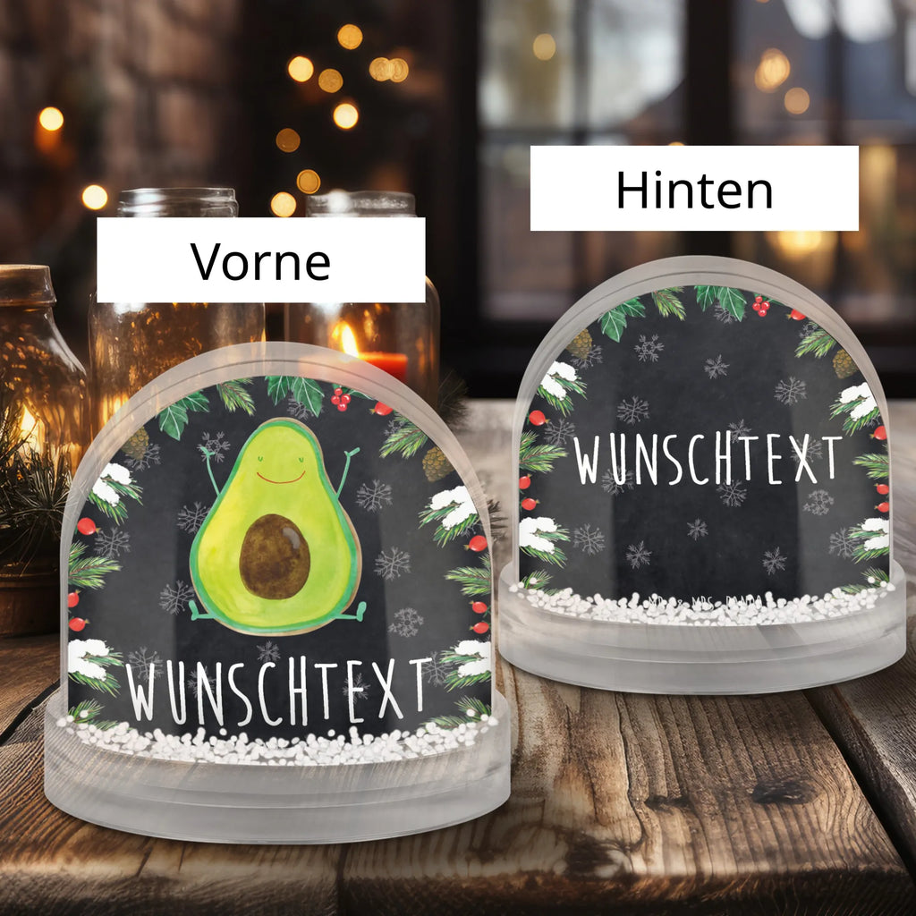 Personalisierte Schneekugel Avocado Glücklich Personalisierte Schneekugel, Personalisierte Schüttelkugel, Personalisierte  Wunderkugel, Avocado, Veggie, Vegan, Gesund, Chaos