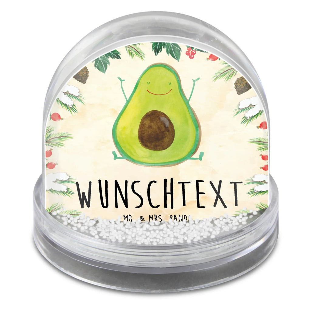 Personalisierte Schneekugel Avocado Glücklich Personalisierte Schneekugel, Personalisierte Schüttelkugel, Personalisierte  Wunderkugel, Avocado, Veggie, Vegan, Gesund, Chaos