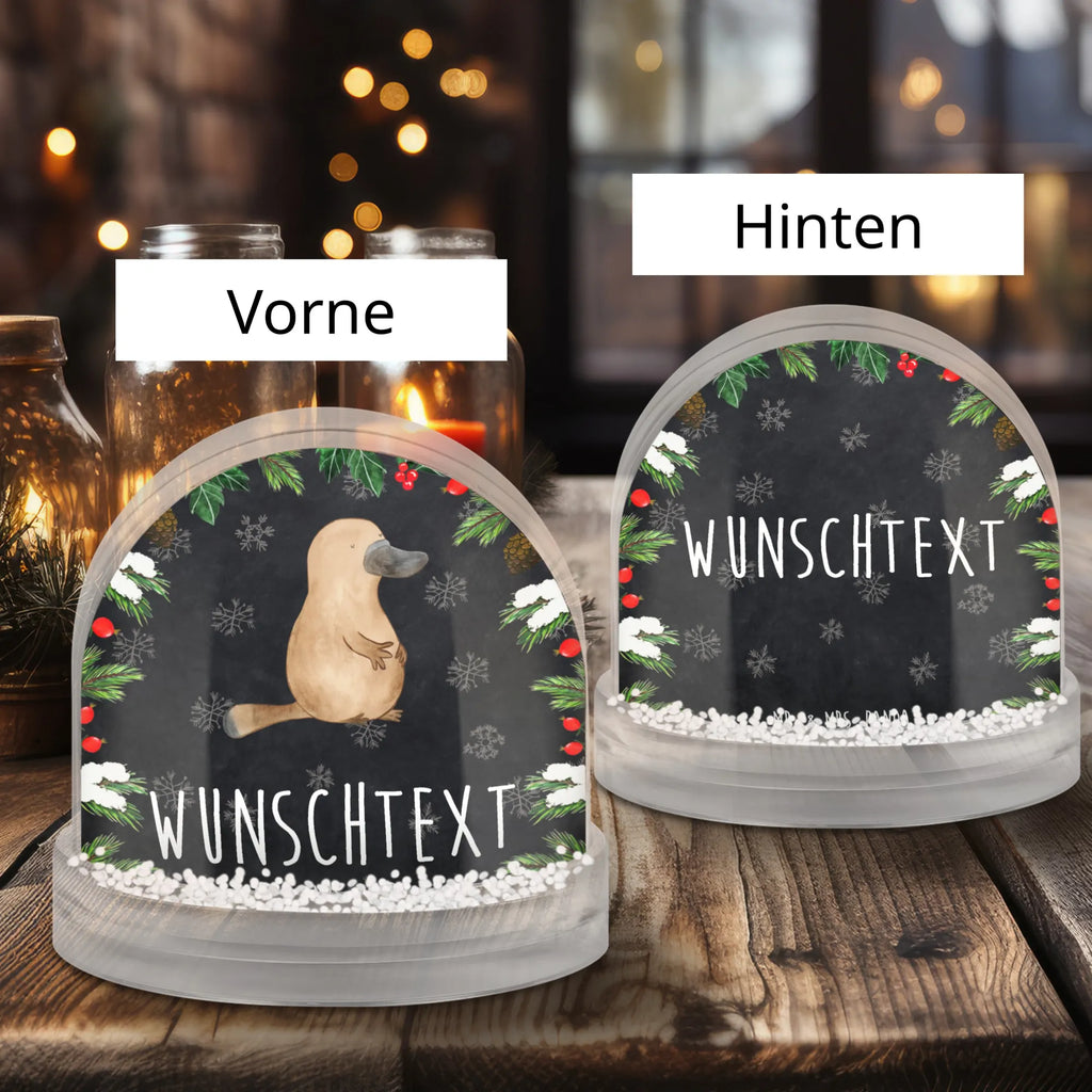 Personalisierte Schneekugel Schnabeltier Mut Personalisierte Schneekugel, Personalisierte Schüttelkugel, Personalisierte  Wunderkugel, Meerestiere, Meer, Urlaub, Schnabeltier, Mut, mutig, Lebensweisheit, Schnabeltiere, Motivation, Training, Büro, Arbeit, Neuanfang, Neustart, Weltreise, Raodtrip