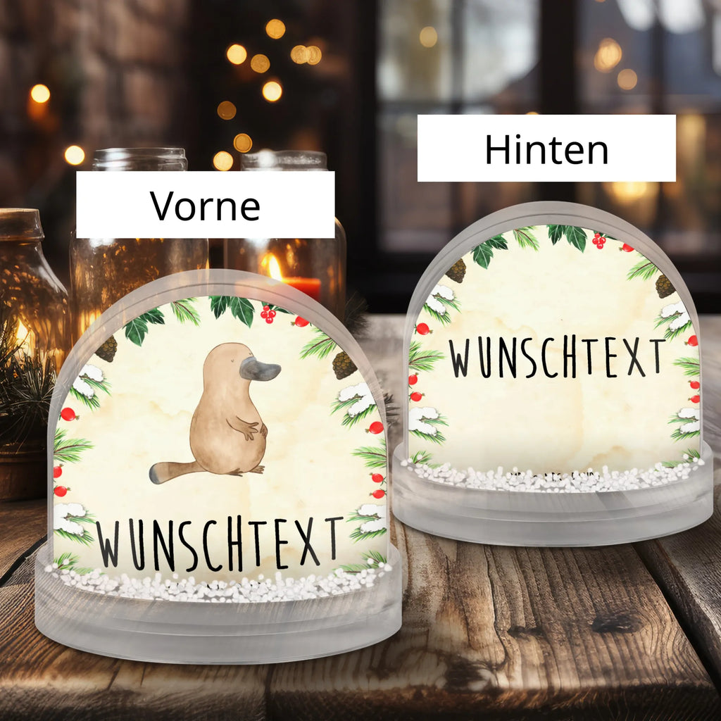 Personalisierte Schneekugel Schnabeltier Mut Personalisierte Schneekugel, Personalisierte Schüttelkugel, Personalisierte  Wunderkugel, Meerestiere, Meer, Urlaub, Schnabeltier, Mut, mutig, Lebensweisheit, Schnabeltiere, Motivation, Training, Büro, Arbeit, Neuanfang, Neustart, Weltreise, Raodtrip