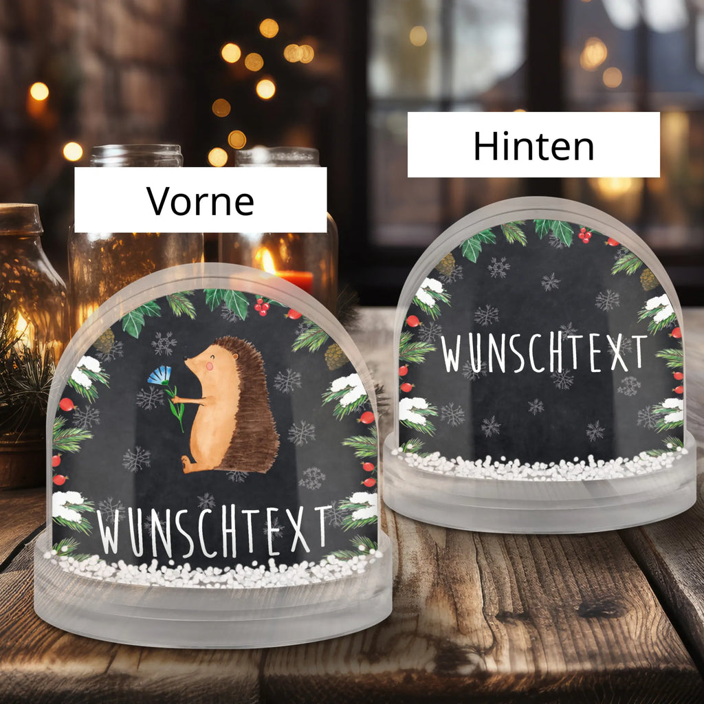 Personalisierte Schneekugel Igel Blumen Personalisierte Schneekugel, Personalisierte Schüttelkugel, Personalisierte  Wunderkugel, Tiermotive, Gute Laune, lustige Sprüche, Tiere, Igel, Gute Besserung, Genesungswünsche, Krankheit, Krankenhaus, krank, Besuch