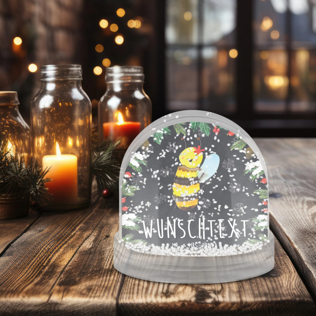 Personalisierte Schneekugel Biene Happy Personalisierte Schneekugel, Personalisierte Schüttelkugel, Personalisierte  Wunderkugel, Biene, Wespe, Hummel