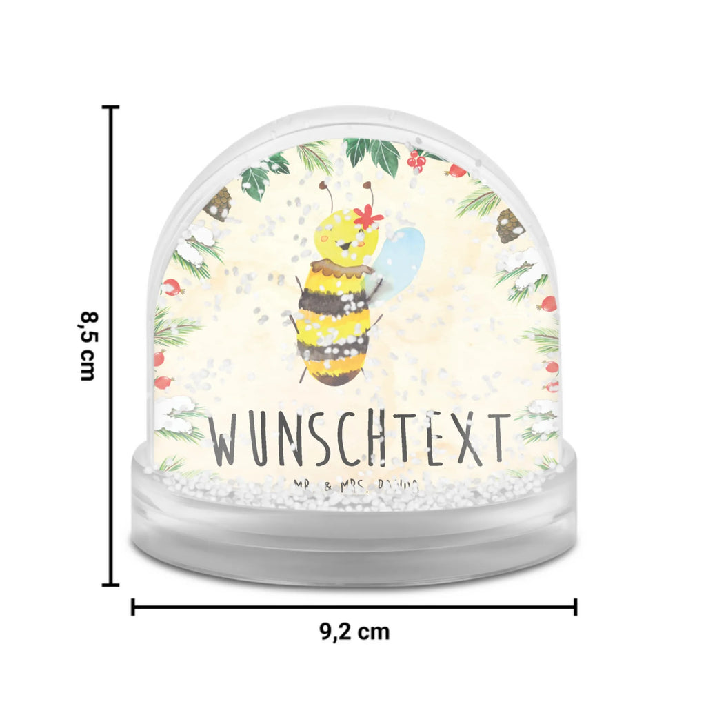 Personalisierte Schneekugel Biene Happy Personalisierte Schneekugel, Personalisierte Schüttelkugel, Personalisierte  Wunderkugel, Biene, Wespe, Hummel