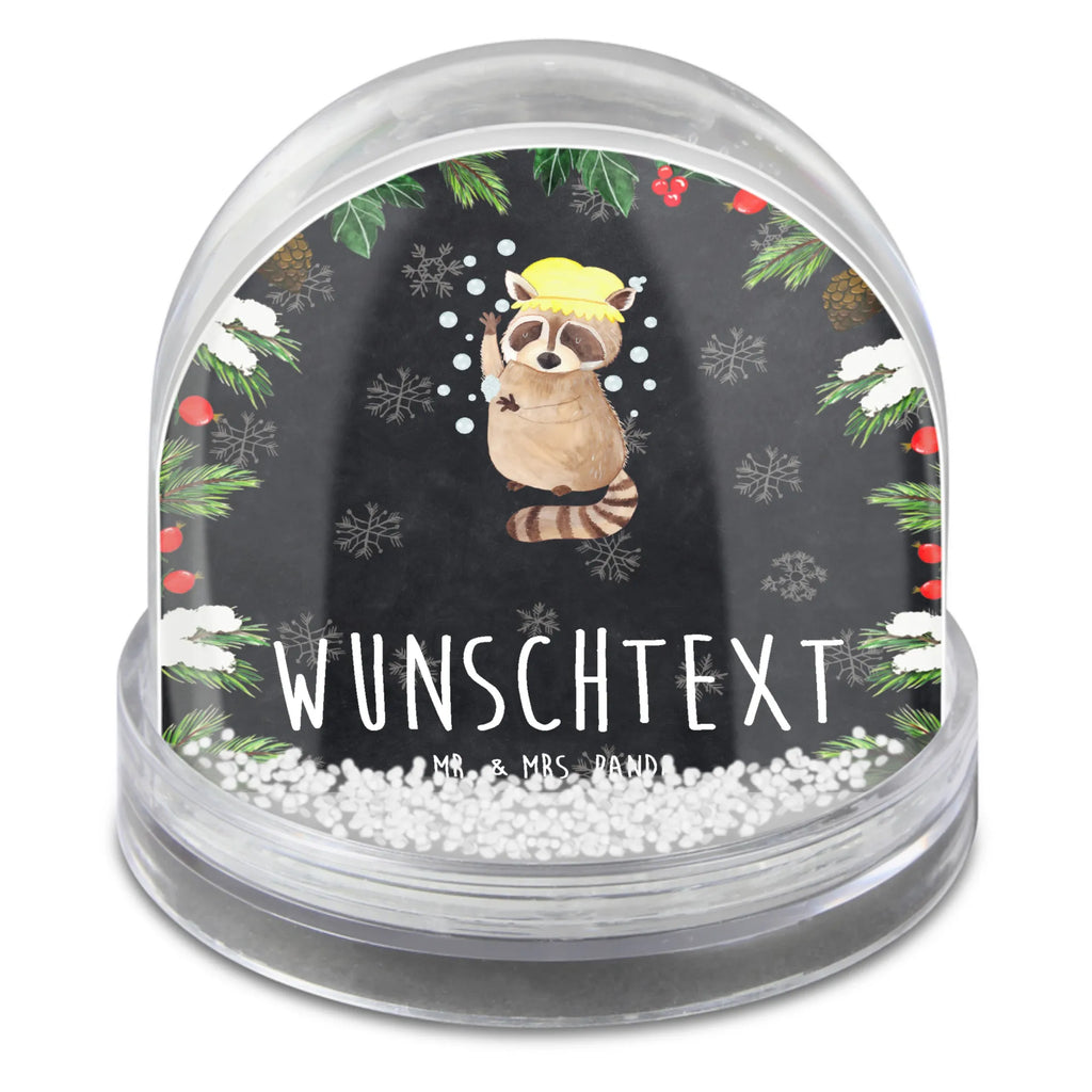 Personalisierte Schneekugel Waschbär Personalisierte Schneekugel, Personalisierte Schüttelkugel, Personalisierte  Wunderkugel, Tiermotive, Gute Laune, lustige Sprüche, Tiere, Waschbär, Tagträumen, Plan, Fröhlich, waschen, Seifenblasen