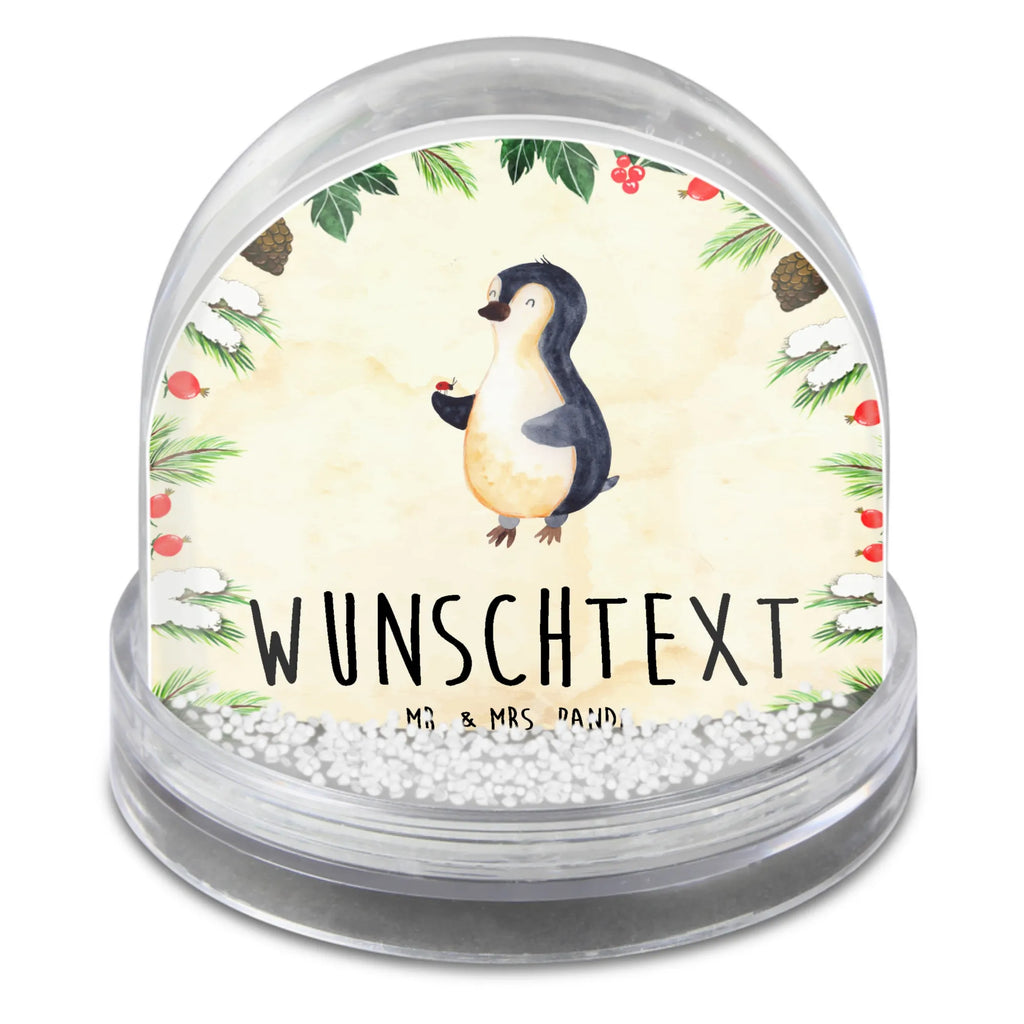 Personalisierte Schneekugel Pinguin Marienkäfer Personalisierte Schneekugel, Personalisierte Schüttelkugel, Personalisierte  Wunderkugel, Pinguin, Pinguine, Marienkäfer, Liebe, Wunder, Glück, Freude, Lebensfreude