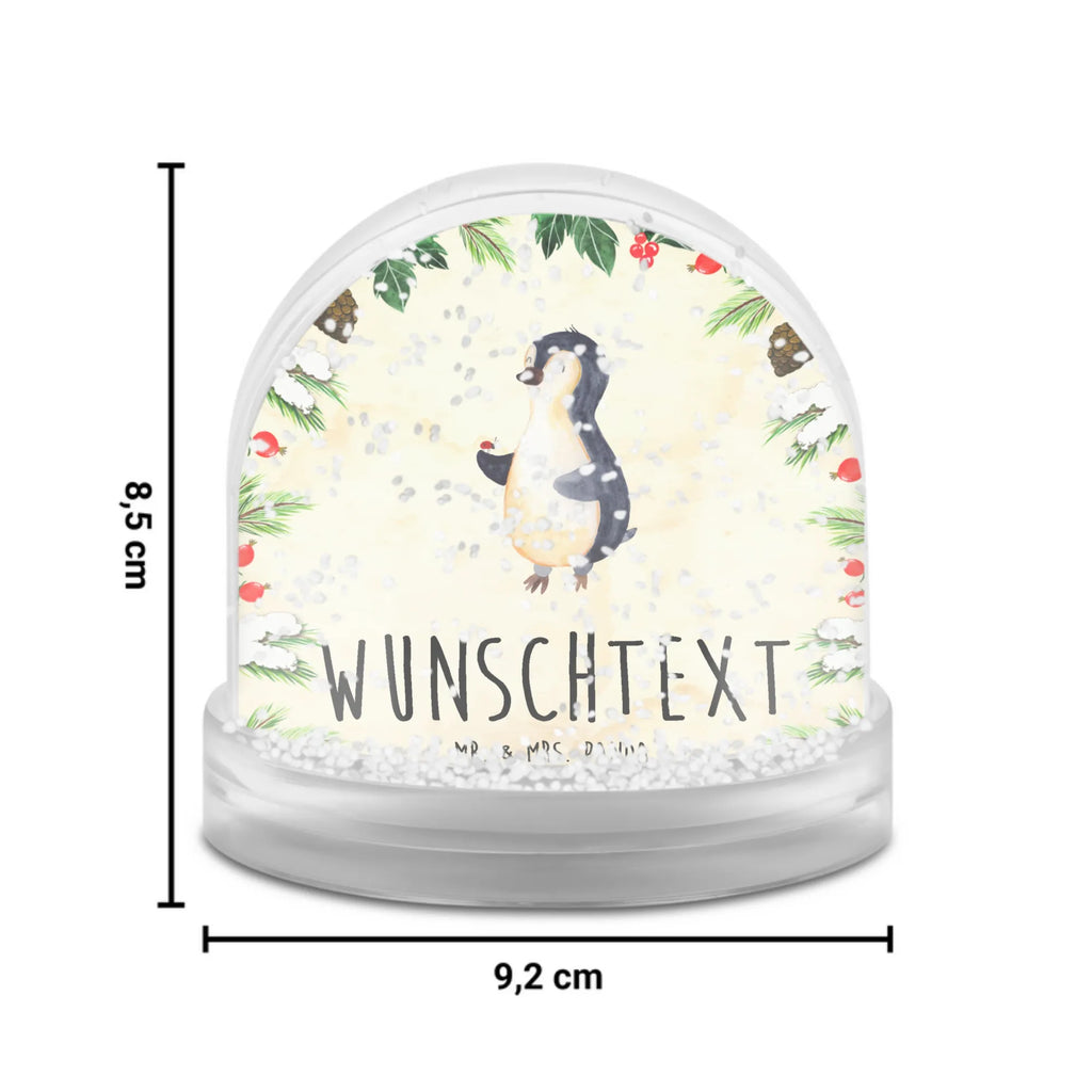 Personalisierte Schneekugel Pinguin Marienkäfer Personalisierte Schneekugel, Personalisierte Schüttelkugel, Personalisierte  Wunderkugel, Pinguin, Pinguine, Marienkäfer, Liebe, Wunder, Glück, Freude, Lebensfreude