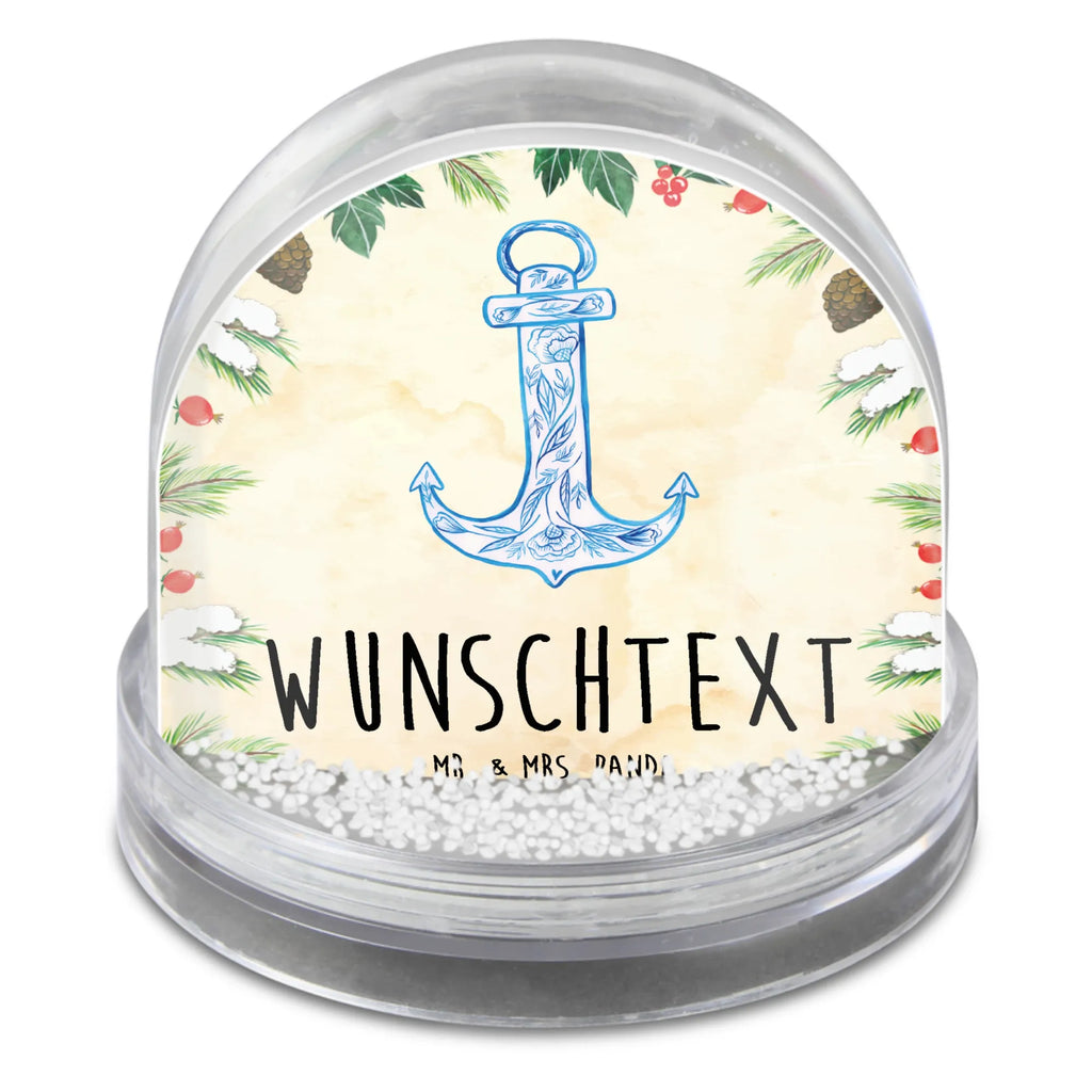 Personalisierte Schneekugel Anker Blau Personalisierte Schneekugel, Personalisierte Schüttelkugel, Personalisierte  Wunderkugel, Tiermotive, Gute Laune, lustige Sprüche, Tiere