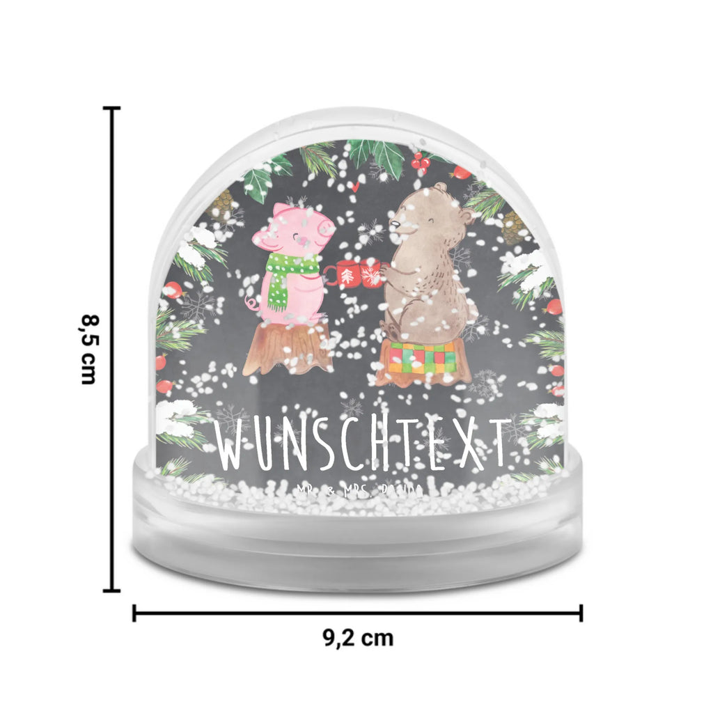 Personalisierte Schneekugel Glühschwein Sause Personalisierte Schneekugel, Personalisierte Schüttelkugel, Personalisierte  Wunderkugel, Winter, Weihnachten, Weihnachtsdeko, Nikolaus, Advent, Heiligabend, Wintermotiv, Prost, Alles Gute, Weihnachtszeit, Schwein, Bär