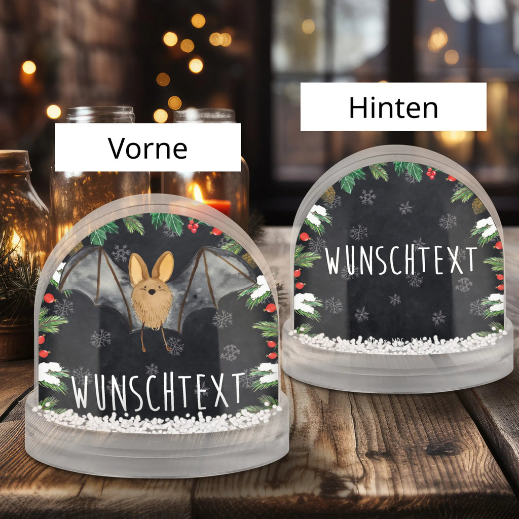 Personalisierte Schneekugel Fledermaus Flügel Personalisierte Schneekugel, Personalisierte Schüttelkugel, Personalisierte  Wunderkugel, Tiermotive, Gute Laune, lustige Sprüche, Tiere