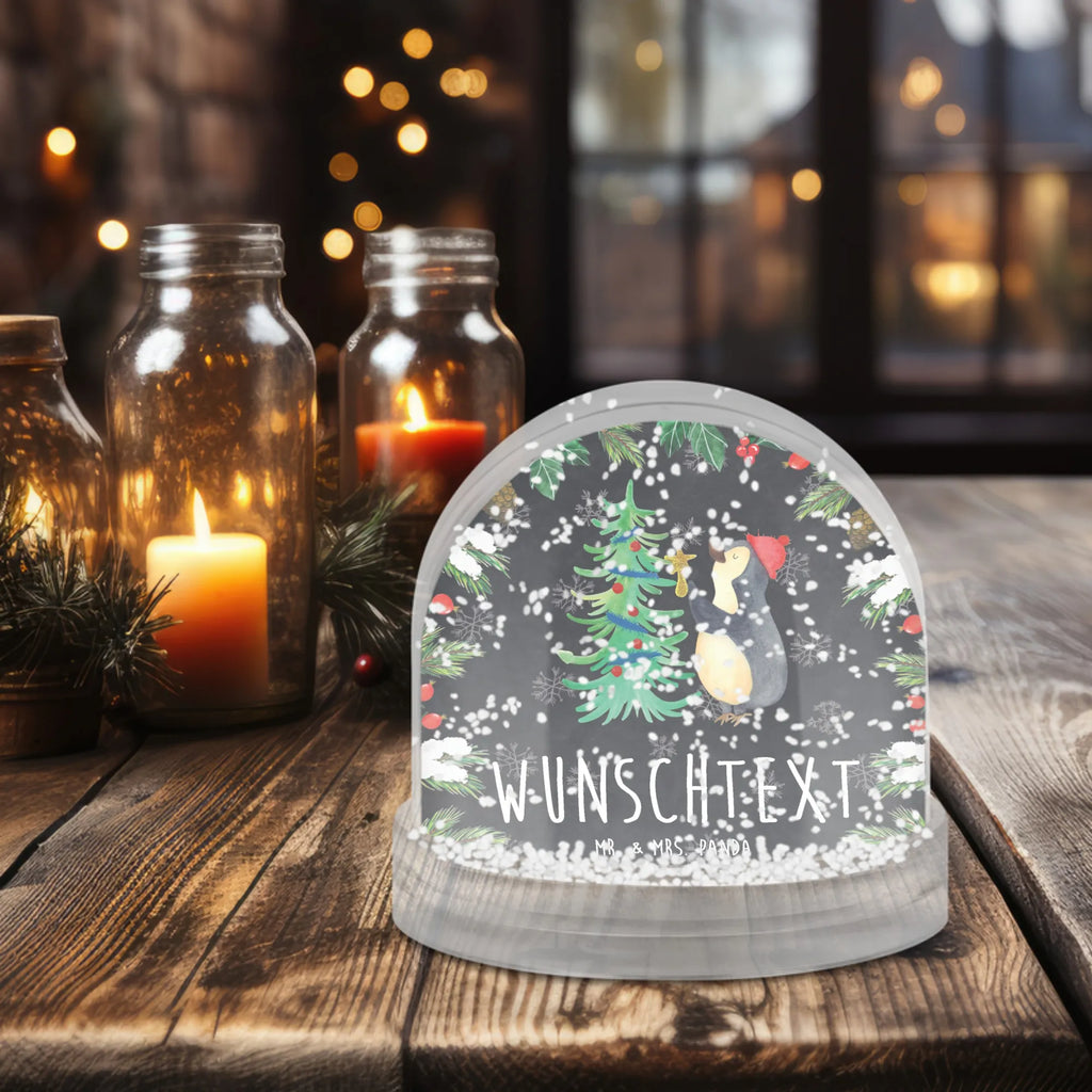 Personalisierte Schneekugel Pinguin Weihnachtsbaum Personalisierte Schneekugel, Personalisierte Schüttelkugel, Personalisierte  Wunderkugel, Winter, Weihnachten, Weihnachtsdeko, Nikolaus, Advent, Heiligabend, Wintermotiv, Pinguin