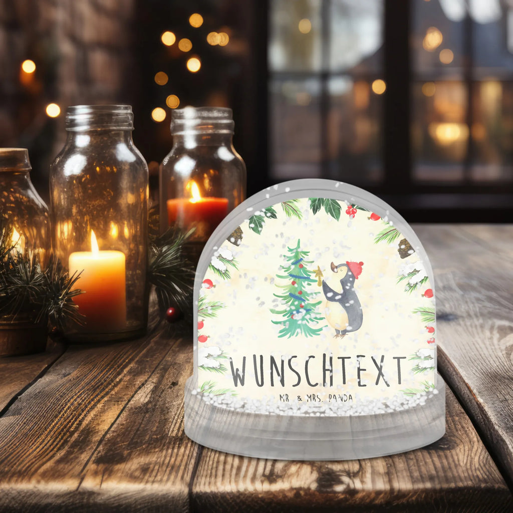 Personalisierte Schneekugel Pinguin Weihnachtsbaum Personalisierte Schneekugel, Personalisierte Schüttelkugel, Personalisierte  Wunderkugel, Winter, Weihnachten, Weihnachtsdeko, Nikolaus, Advent, Heiligabend, Wintermotiv, Pinguin