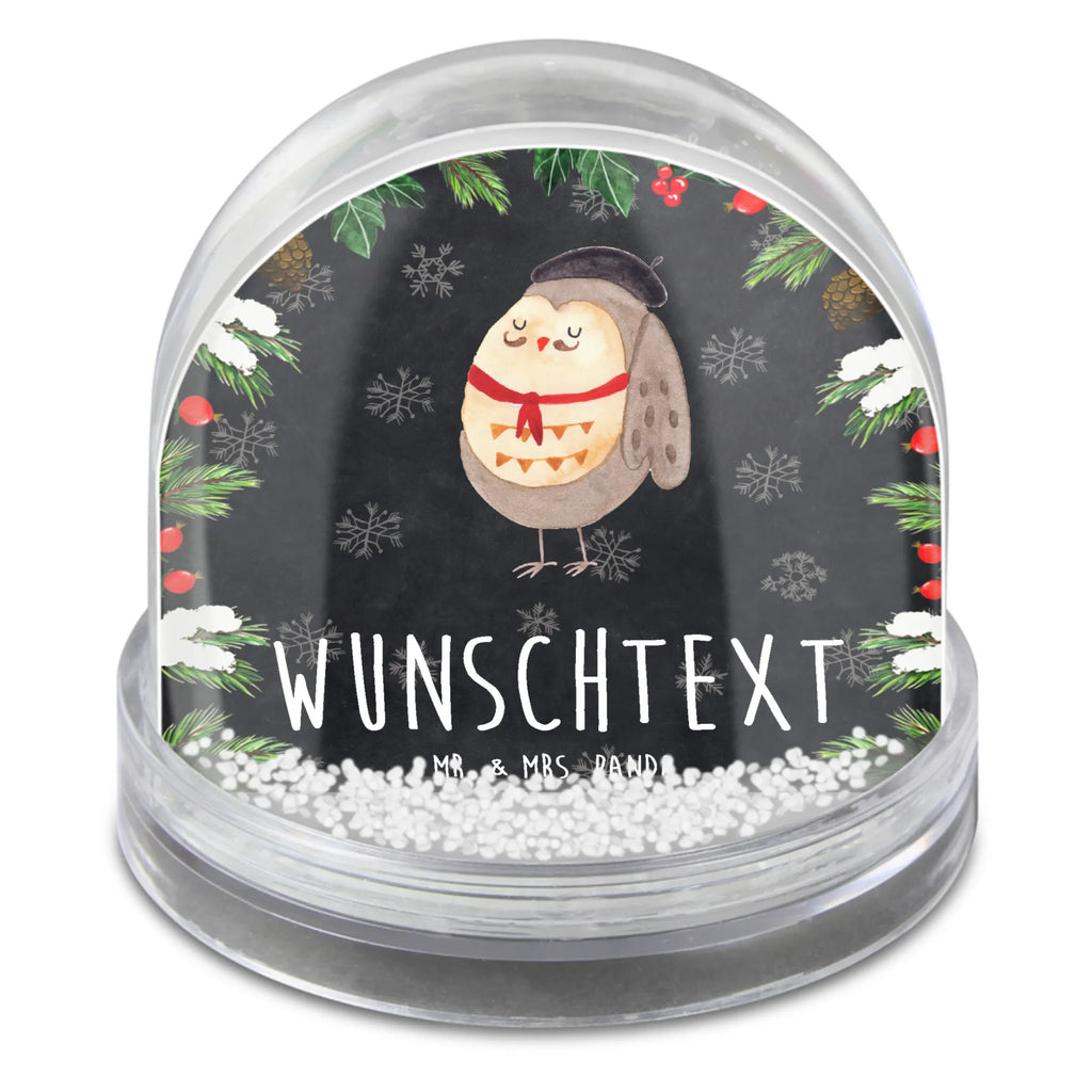 Personalisierte Schneekugel Eule Frankreich Personalisierte Schneekugel, Personalisierte Schüttelkugel, Personalisierte  Wunderkugel, Eule, Eulen, Eule Deko, Owl, hibou, La vie est belle, das Leben ist schön, Spruch schön, Spruch Französisch, Frankreich