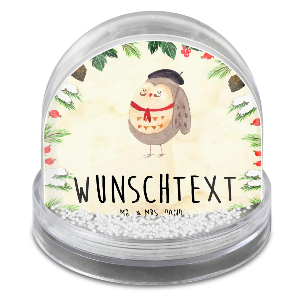 Personalisierte Schneekugel Eule Frankreich Personalisierte Schneekugel, Personalisierte Schüttelkugel, Personalisierte  Wunderkugel, Eule, Eulen, Eule Deko, Owl, hibou, La vie est belle, das Leben ist schön, Spruch schön, Spruch Französisch, Frankreich