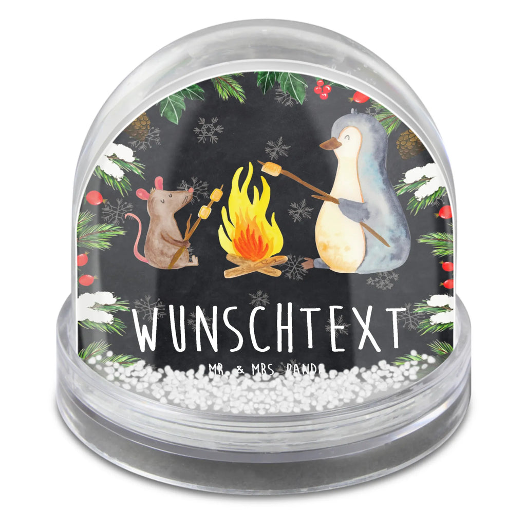 Personalisierte Schneekugel Pinguin Lagerfeuer Personalisierte Schneekugel, Personalisierte Schüttelkugel, Personalisierte  Wunderkugel, Pinguin, Maus, Pinguine, Lagerfeuer, Leben, Arbeit, Job, Motivation, Büro, Büroalltag, Lebensspruch, Lebensmotivation, Neustart, Liebe, grillen, Feuer, Marshmallows