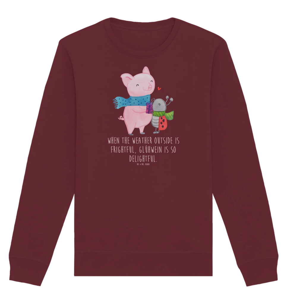 Organic Pullover Glühschwein Smörle Pullover, Pullover Männer, Pullover Frauen, Sweatshirt, Sweatshirt Männer, Sweatshirt Frauen, Unisex, Winter, Weihnachten, Weihnachtsdeko, Nikolaus, Advent, Heiligabend, Wintermotiv, Handgezeichnetes Glühschwein, Kreatives Glühschwein Design, Winterlicher Glühwein Spruch, Glühwein Liebhaber Geschenk, Herzliches Marienkäfer Motiv, Marienkäfer in Winterkleidung, Glühwein ist köstlich Spruch, Smörle der stolze Marienkäfer, Süßer Marienkäfer gibt Geschenk, Romantische Geschenkidee Glühwein