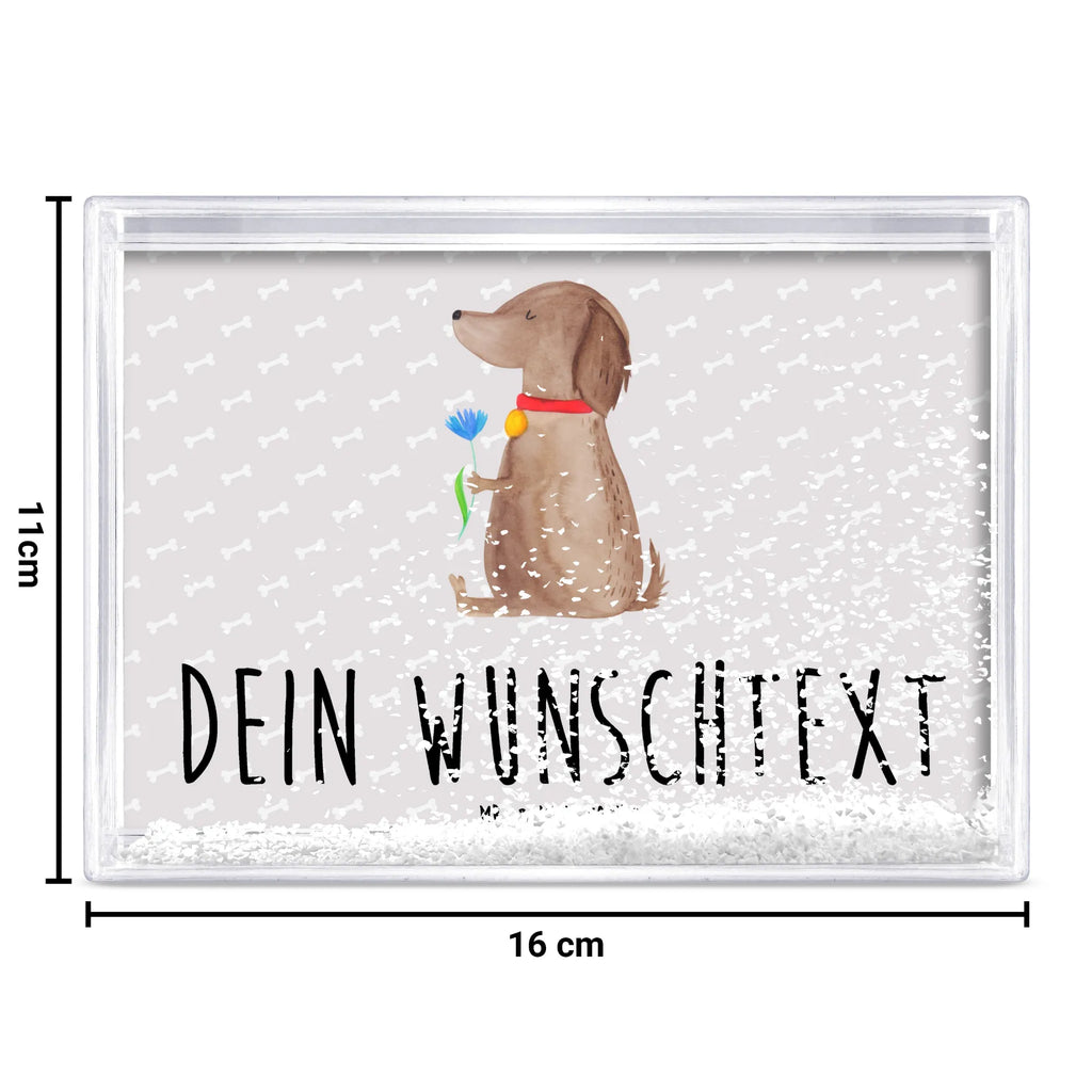 Personalisierter Schüttelrahmen Hund Blume Hund, Hundemotiv, Haustier, Hunderasse, Tierliebhaber, Hundebesitzer, Sprüche, Hunde, Frauchen, Hundeliebe