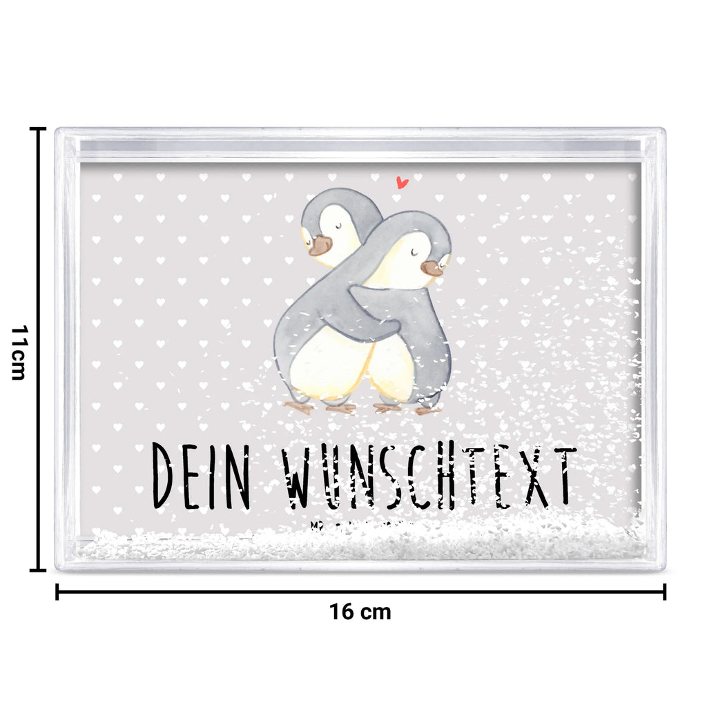 Personalisierter Schüttelrahmen Pinguine Kuscheln Liebe, Partner, Freund, Freundin, Ehemann, Ehefrau, Heiraten, Verlobung, Heiratsantrag, Liebesgeschenk, Jahrestag, Hocheitstag, Valentinstag, Geschenk für Frauen, Hochzeitstag, Mitbringsel, Geschenk für Freundin, Geschenk für Partner, Liebesbeweis, für Männer, für Ehemann