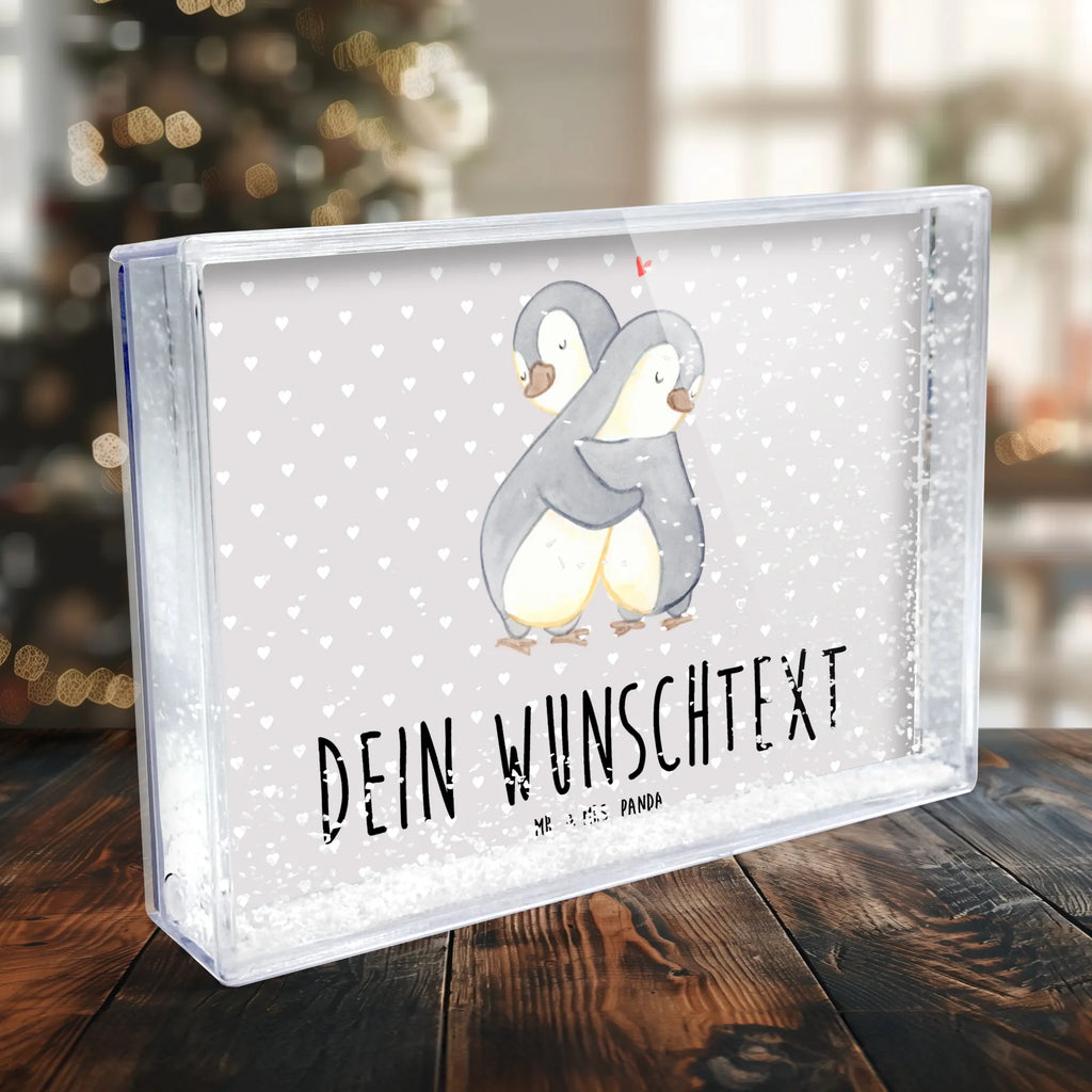 Personalisierter Schüttelrahmen Pinguine Kuscheln Liebe, Partner, Freund, Freundin, Ehemann, Ehefrau, Heiraten, Verlobung, Heiratsantrag, Liebesgeschenk, Jahrestag, Hocheitstag, Valentinstag, Geschenk für Frauen, Hochzeitstag, Mitbringsel, Geschenk für Freundin, Geschenk für Partner, Liebesbeweis, für Männer, für Ehemann