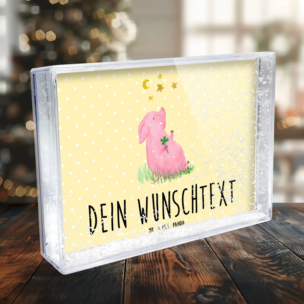 Personalisierter Schüttelrahmen Schwein Glück Tiermotive, Gute Laune, lustige Sprüche, Tiere, Glücksschwein. Glück, Schwein, Schweinchen, Sterne, Sernchen, Ziele, Träume, Motivation, Glücksbringer