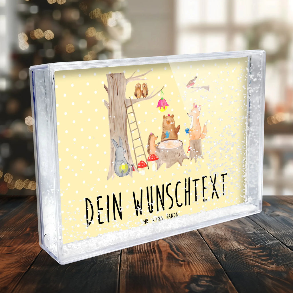 Personalisierter Schüttelrahmen Waldtiere Picknick Tiermotive, Gute Laune, lustige Sprüche, Tiere, Waldtiere, Picknick, Wald, Fuchs, Hase, Igel, Maus, Eichhörnchen