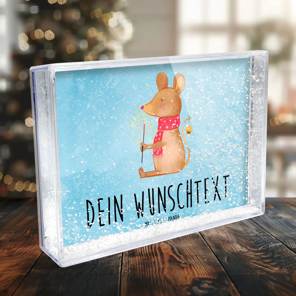 Personalisierter Schüttelrahmen Maus Weihnachten Winter, Weihnachten, Weihnachtsdeko, Nikolaus, Advent, Heiligabend, Wintermotiv, Frohe Weihnachten, Weihnachtsgruß, Weihnachtsmotiv, Maus, Mäuschen, Weihnachtswunder