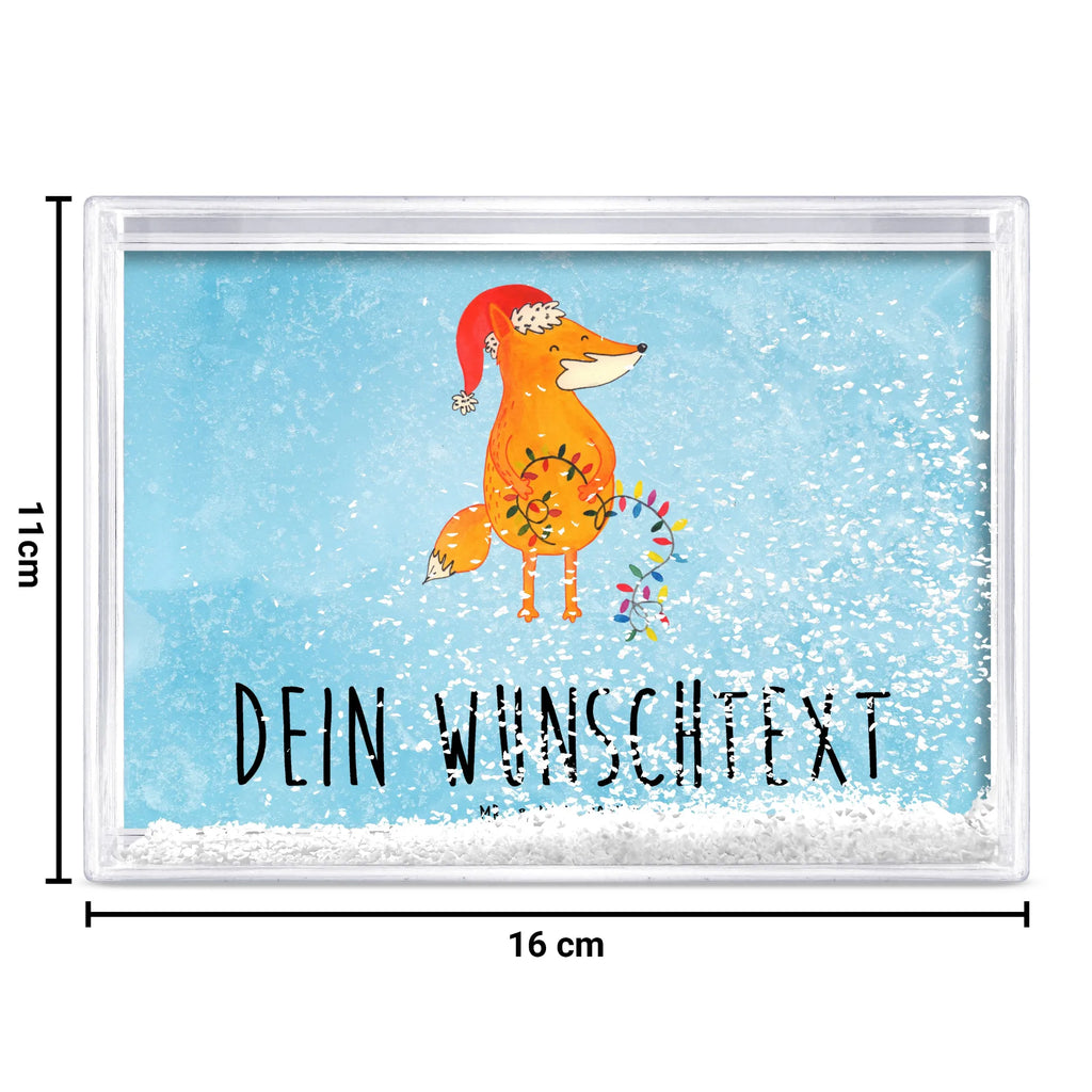 Personalisierter Schüttelrahmen Fuchs Weihnachten Winter, Weihnachten, Weihnachtsdeko, Nikolaus, Advent, Heiligabend, Wintermotiv, Fuchs, Füchse, Spruch schön, Geschenk Weihnachten, Weihnachtsmann, Weihnachtszeit