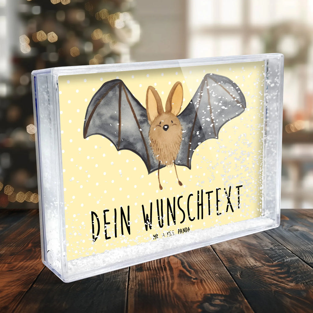 Personalisierter Schüttelrahmen Fledermaus Flügel Tiermotive, Gute Laune, lustige Sprüche, Tiere