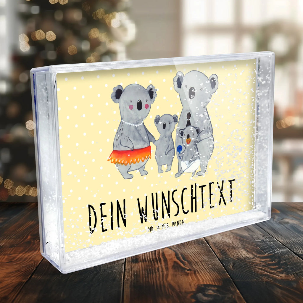 Personalisierter Schüttelrahmen Koala Familie Familie, Vatertag, Muttertag, Bruder, Schwester, Mama, Papa, Oma, Opa, Koala, Koalas, Family, Kinder, Geschwister, Familienleben