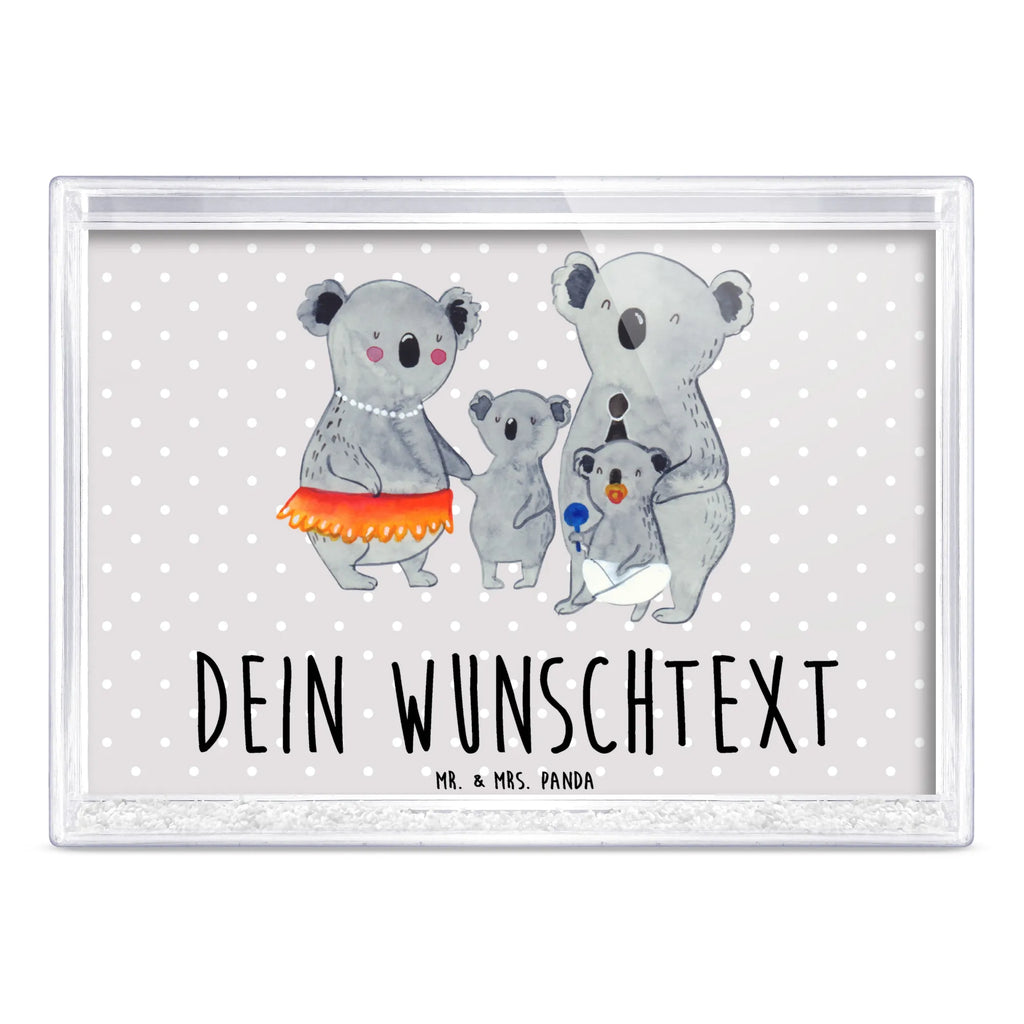 Personalisierter Schüttelrahmen Koala Familie Familie, Vatertag, Muttertag, Bruder, Schwester, Mama, Papa, Oma, Opa, Koala, Koalas, Family, Kinder, Geschwister, Familienleben