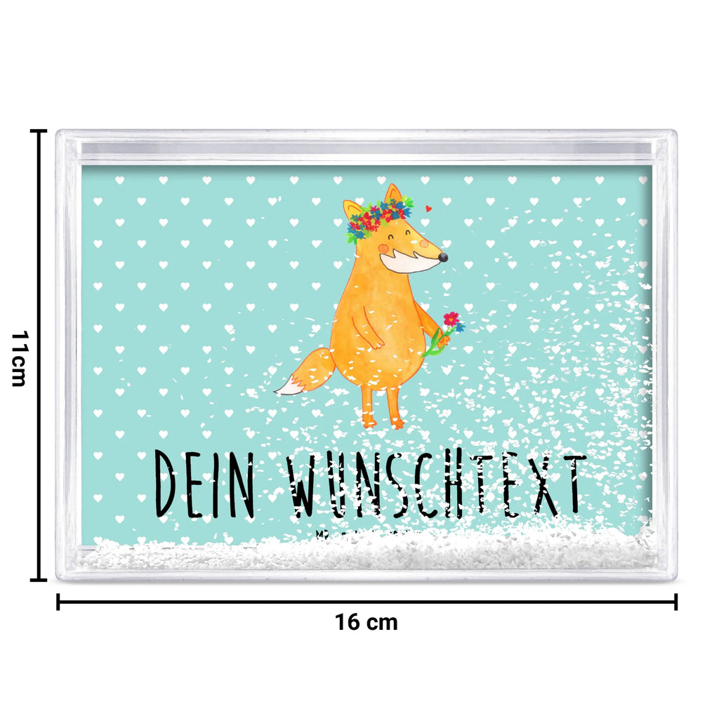 Personalisierter Schüttelrahmen Fuchs Blumen Fuchs, Füchse, Fox, Liebe, Freundin, Fuchsmädchen, Blumenmädchen, Freundinnen, Liebesbeweis, Blume, Blumen, Motivation, Freude, ich, mich, Selbstliebe