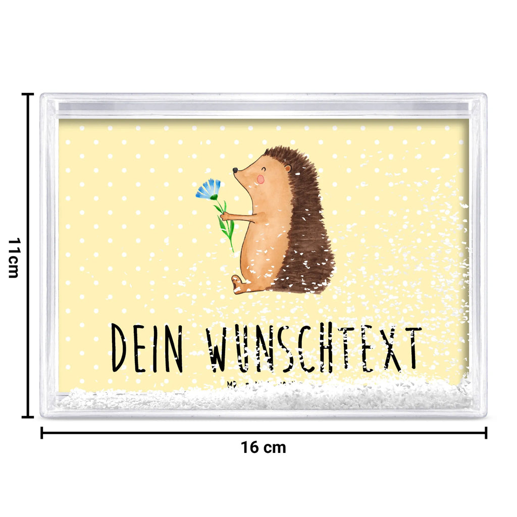 Personalisierter Schüttelrahmen Igel Blumen Tiermotive, Gute Laune, lustige Sprüche, Tiere, Igel, Gute Besserung, Genesungswünsche, Krankheit, Krankenhaus, krank, Besuch