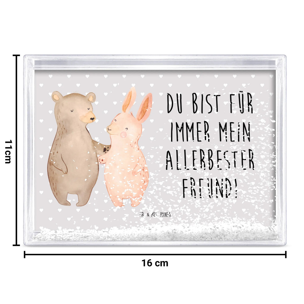 Schüttelrahmen Bär und Hase Umarmen Liebe, Partner, Freund, Freundin, Ehemann, Ehefrau, Heiraten, Verlobung, Heiratsantrag, Liebesgeschenk, Jahrestag, Hocheitstag, Freunde, bester Freund, Hase, Bär, Bärchen, best friends