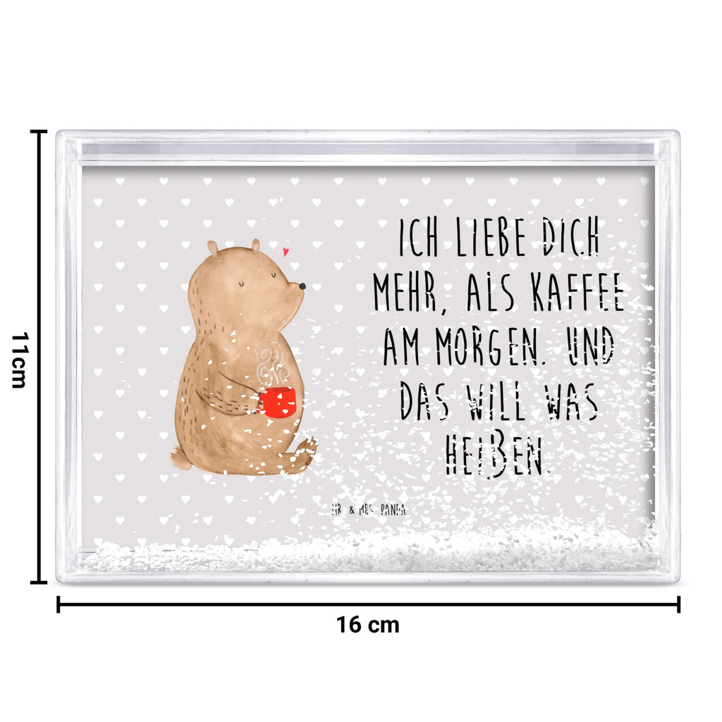 Schüttelrahmen Bär Morgenkaffee Liebe, Partner, Freund, Freundin, Ehemann, Ehefrau, Heiraten, Verlobung, Heiratsantrag, Liebesgeschenk, Jahrestag, Hocheitstag, Valentinstag, Geschenk für Frauen, Hochzeitstag, Mitbringsel, Geschenk für Freundin, Geschenk für Partner, Liebesbeweis, für Männer, für Ehemann