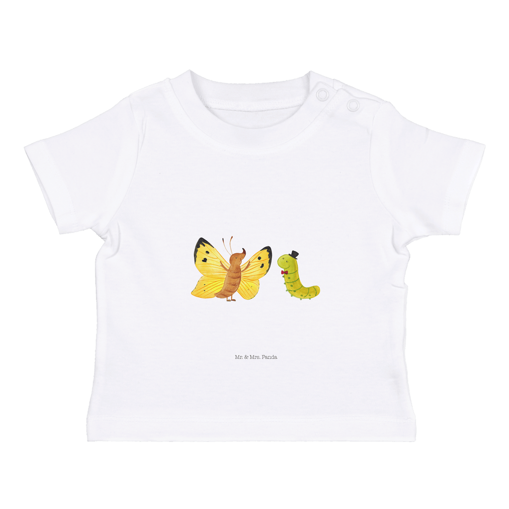 Organic Baby Shirt Raupe Schmetterling Baby T-Shirt, Jungen Baby T-Shirt, Mädchen Baby T-Shirt, Shirt, Tiermotive, Gute Laune, lustige Sprüche, Tiere, Raupe, Schmetterling, Zitronenfalter, Entwicklung, Erwachsen werden, Kokon, Hut, Hütchen, Schönheit, Aufwachsen