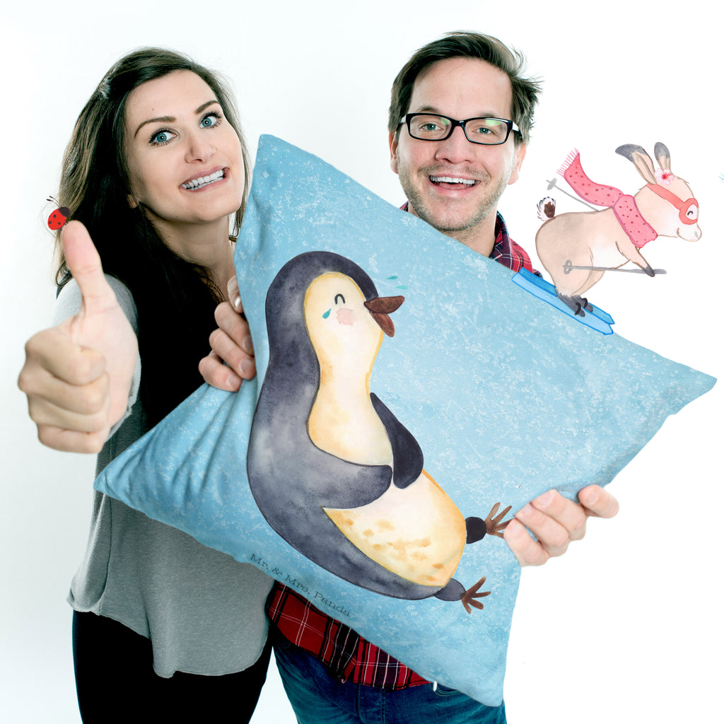 40x40 Kissen Pinguin Lachen Kissenhülle, Kopfkissen, Sofakissen, Dekokissen, Motivkissen, sofakissen, sitzkissen, Kissen, Kissenbezüge, Kissenbezug 40x40, Kissen 40x40, Kissenhülle 40x40, Zierkissen, Couchkissen, Dekokissen Sofa, Sofakissen 40x40, Dekokissen 40x40, Kopfkissen 40x40, Kissen 40x40 Waschbar, Pinguin, Pinguine, lustiger Spruch, Optimismus, Fröhlich, Lachen, Humor, Fröhlichkeit