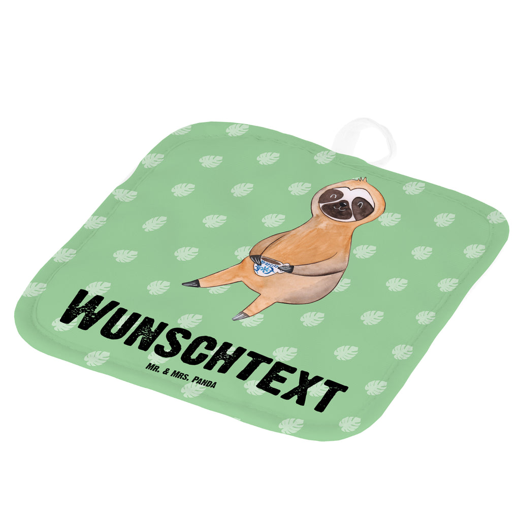 Personalisierte Topflappen Faultier Kaffee Topflappen personalisiert, Personalisierte Topfuntersetzer, Personalisierter Ofenhandschuh, Topflappen Set personalisiert, Topflappen mit Namen, Namensaufdruck, Faultier, Faultier Geschenk, Faultier Deko, Faultiere, faul, Lieblingstier, Kaffee, erster Kaffee, Morgenmuffel, Frühaufsteher, Kaffeetasse, Genießer, Coffee, Kaffeegetränk