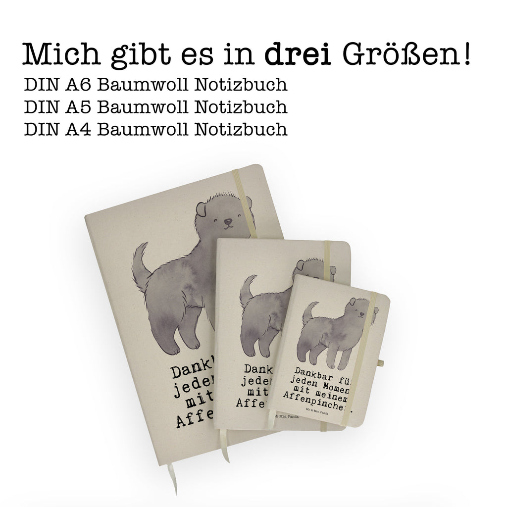 Baumwoll Notizbuch Affenpincher Moment Notizen, Eintragebuch, Tagebuch, Notizblock, Adressbuch, Journal, Kladde, Skizzenbuch, Notizheft, Schreibbuch, Schreibheft, Hund, Hunderasse, Rassehund, Hundebesitzer, Geschenk, Tierfreund, Schenken, Welpe, Affenpincher