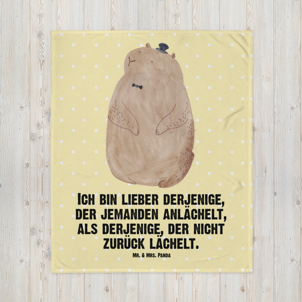 Kuscheldecke Murmeltier Decke, Wohndecke, Tagesdecke, Wolldecke, Sofadecke, Tiermotive, Gute Laune, lustige Sprüche, Tiere, Murmeltier, Knigge, Fröhlichkeit, Freundlichkeit, Respekt, Anstand