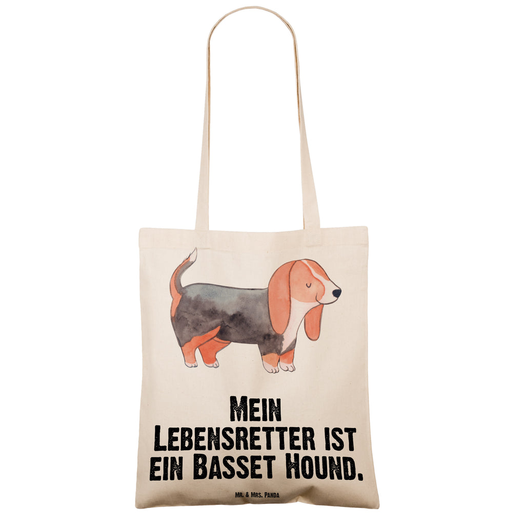 Tragetasche Basset Hound Lebensretter Beuteltasche, Beutel, Einkaufstasche, Jutebeutel, Stoffbeutel, Tasche, Shopper, Umhängetasche, Strandtasche, Schultertasche, Stofftasche, Tragetasche, Badetasche, Jutetasche, Einkaufstüte, Laptoptasche, Hund, Hunderasse, Rassehund, Hundebesitzer, Geschenk, Tierfreund, Schenken, Welpe, Basset Hound, Basset