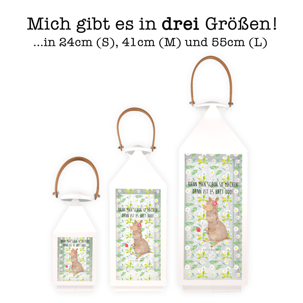 Deko Laterne Alpaka Blume Gartenlampe, Gartenleuchte, Gartendekoration, Gartenlicht, Laterne kleine Laternen, XXL Laternen, Laterne groß, Alpaka, Lama, Blume, Lamas, Alpaka Zitat, Alpaka Spruch, Alpaka Dekor, Alpaka Geschenk, Alpaka Dekoration, Alpaka Witz, Motiv Alpaka