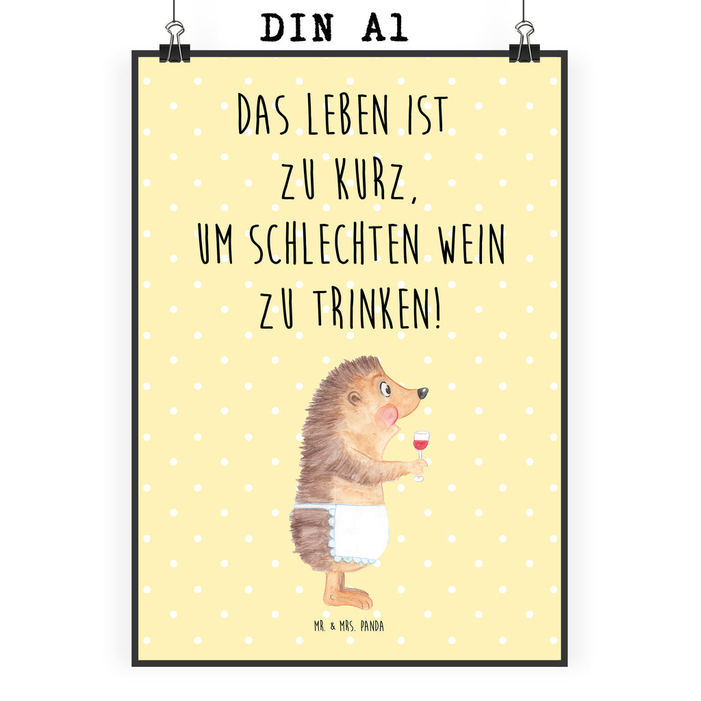 Poster Igel mit Wein Poster, Wandposter, Bild, Wanddeko, Küchenposter, Kinderposter, Wanddeko Bild, Raumdekoration, Wanddekoration, Handgemaltes Poster, Mr. & Mrs. Panda Poster, Designposter, Kunstdruck, Posterdruck, Tiermotive, Gute Laune, lustige Sprüche, Tiere, Wein Spruch, Igel, Geschenk Weintrinker, Geschenk Weinliebhaber, Wein Deko, Weinglas, Rotwein, Weißwein, Wein trinken