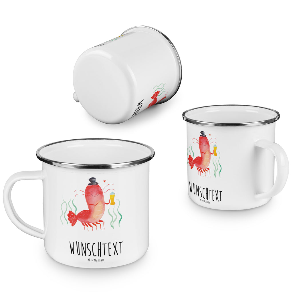 Personalisierte Emaille Tasse Hummer mit Weizen Emaille Tasse personalisiert, Emaille Tasse mit Namen, Campingtasse personalisiert, Namenstasse, Campingtasse bedrucken, Campinggeschirr personalsisert, tasse mit namen, personalisierte tassen, personalisierte tasse, tasse selbst gestalten, tasse bedrucken, tassen bedrucken, Meerestiere, Meer, Urlaub, Garnele, Garnelen, Bier, Kochen, Männerhaushalt, Junggeselle, Junggesellin, Bierliebhaber, Kneipe, Gasthaus, Wirtschaft