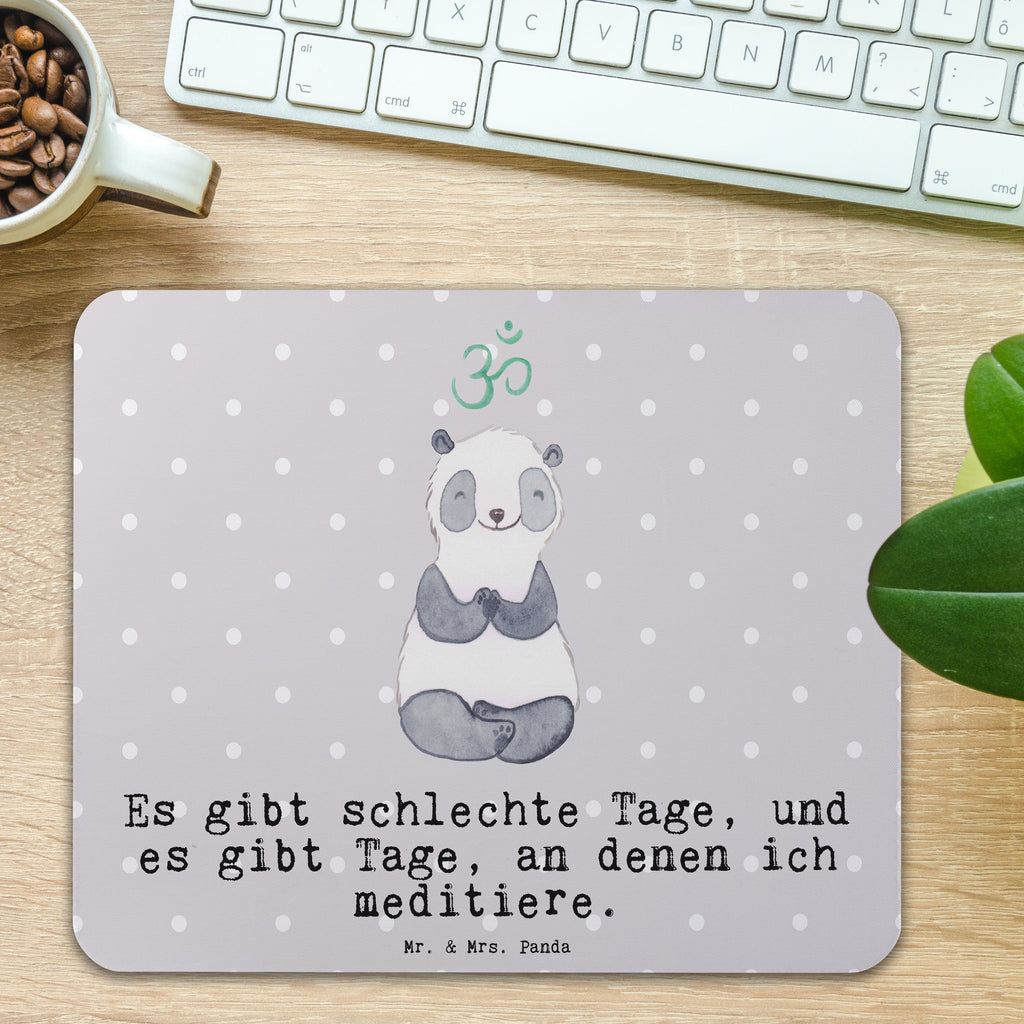 Mauspad Panda Meditieren Tage Mousepad, Computer zubehör, Büroausstattung, PC Zubehör, Arbeitszimmer, Mauspad, Einzigartiges Mauspad, Designer Mauspad, Mausunterlage, Mauspad Büro, Geschenk, Sport, Sportart, Hobby, Schenken, Danke, Dankeschön, Auszeichnung, Gewinn, Sportler, Meditieren, Meditation, Meditationskurs